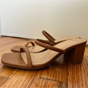 A New Day Brown Block Sandals